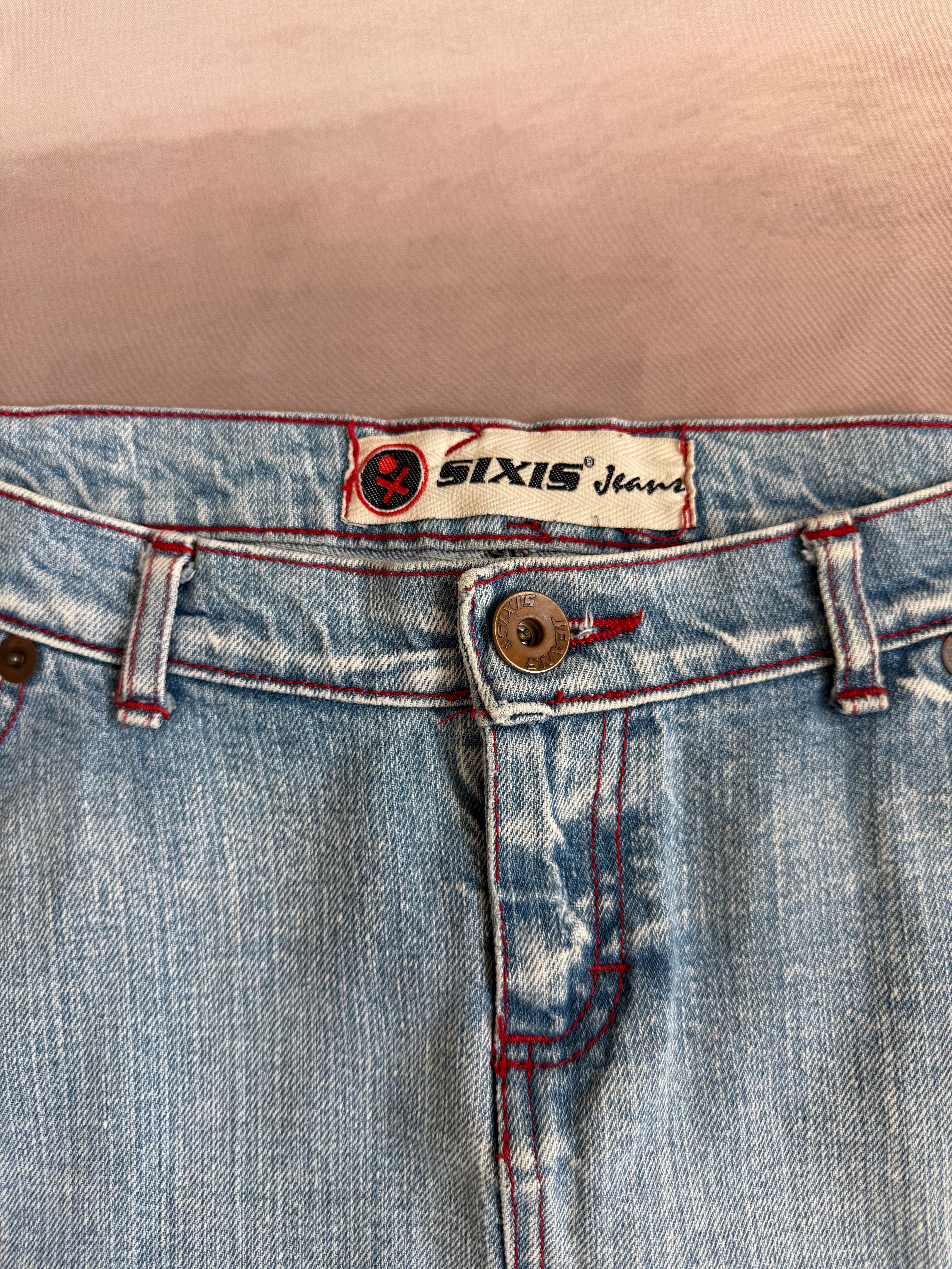 y2k 90s vintage denim mini skirt (L)