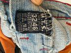 y2k 90s vintage denim mini skirt (L)