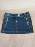 y2k 90s vintage denim mini skirt (M)