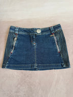 y2k 90s vintage denim mini skirt (M)