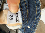 y2k 90s vintage denim mini skirt (M)