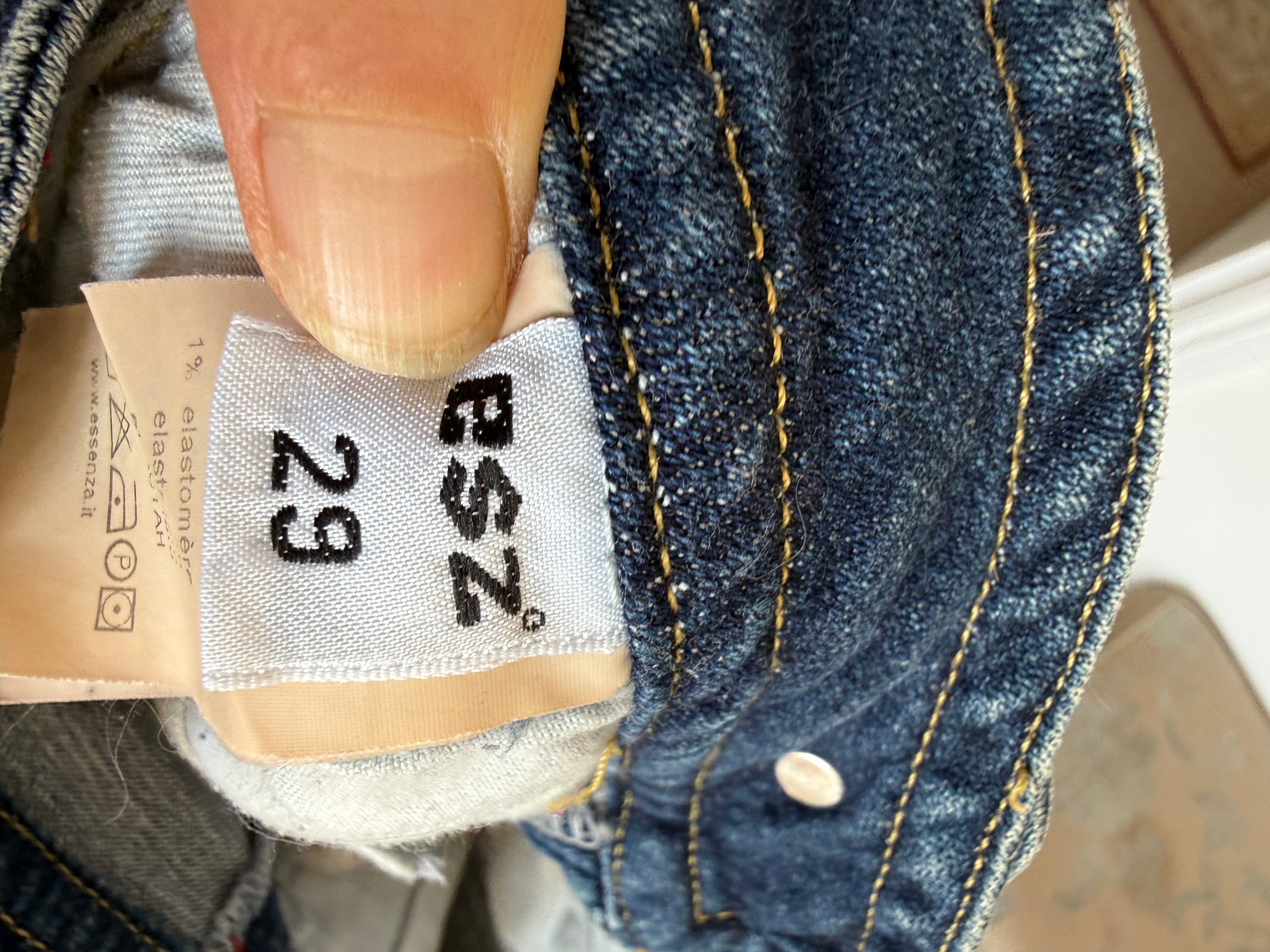 y2k 90s vintage denim mini skirt (M)