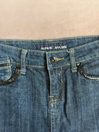 y2k 90s vintage denim mini skirt (M)