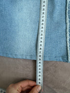 y2k 90s vintage denim mini skirt (L)
