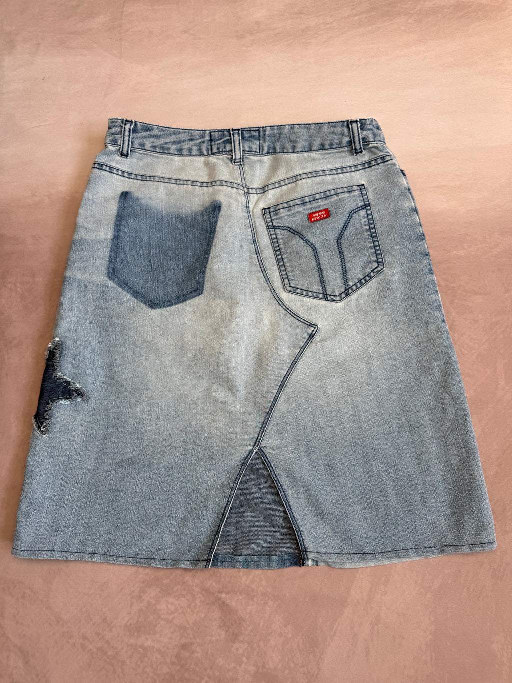 y2k 90s vintage denim miss sixty mini skirt (S)