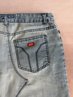y2k 90s vintage denim miss sixty mini skirt (S)