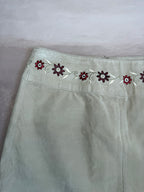 y2k 90s vintage genuine suede mini skirt (M)