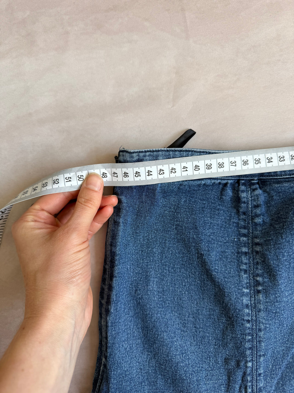 y2k 90s vintage denim mini skirt (XL)