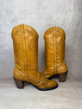Vintage Brown Cowboy Boots (UK 5)