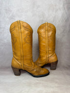 Vintage Brown Cowboy Boots (UK 5)
