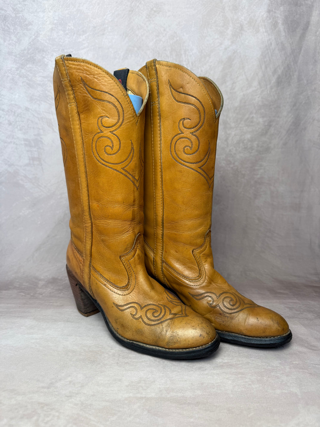 Vintage Brown Cowboy Boots (UK 5)