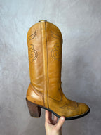 Vintage Brown Cowboy Boots (UK 5)
