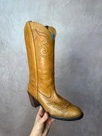 Vintage Brown Cowboy Boots (UK 5)