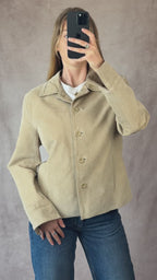 Vintage cream suede Y2K jacket (XL)