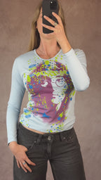 Y2K Vintage Beatles top (S).